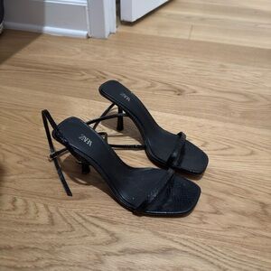 Zara Elegant Black Heels